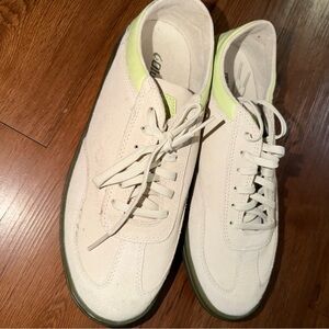 OluKai White and Green Sneakers
